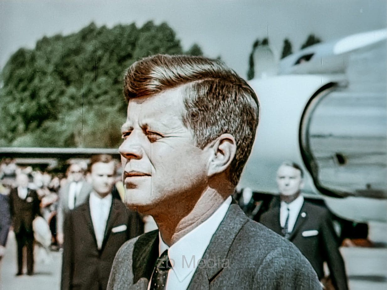 Präsident John F. Kennedy Deutschlandbesuch 1963