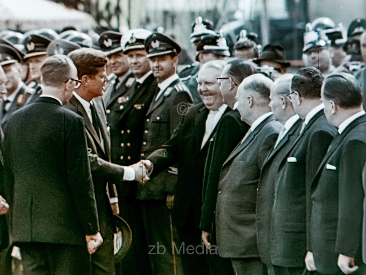 Präsident John F. Kennedy Deutschlandbesuch 1963