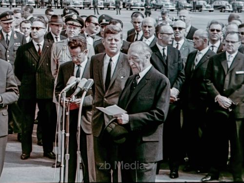 Präsident John F. Kennedy Deutschlandbesuch 1963