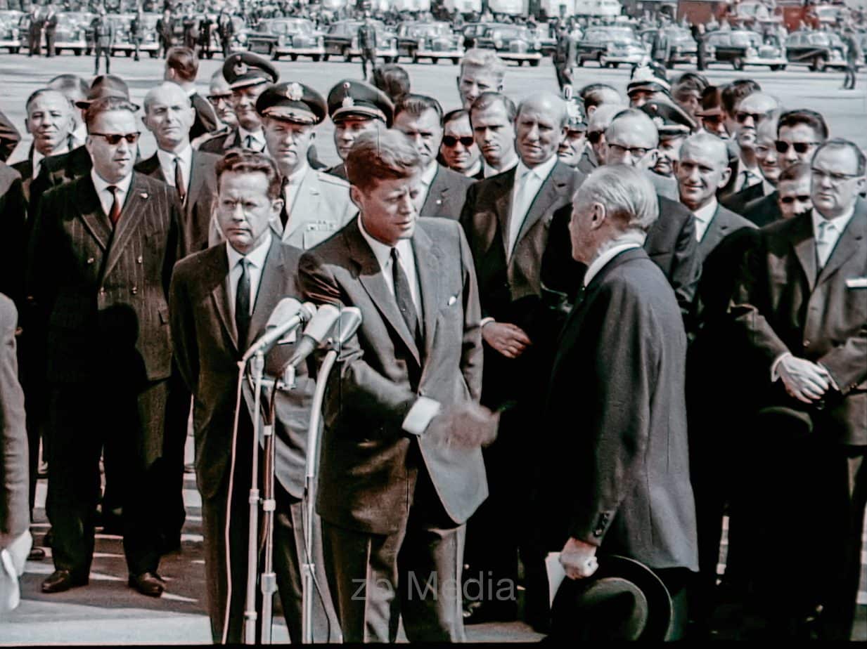 Präsident John F. Kennedy Deutschlandbesuch 1963