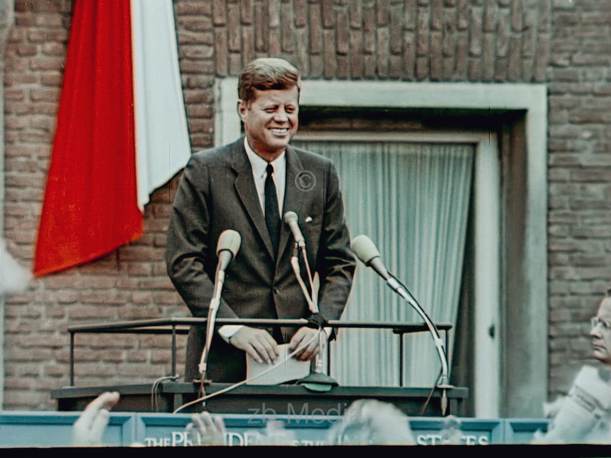 Präsident John F. Kennedy Deutschlandbesuch 1963 - Rede Köln