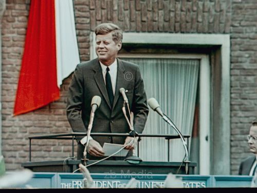 Präsident John F. Kennedy Deutschlandbesuch 1963 - Rede Köln