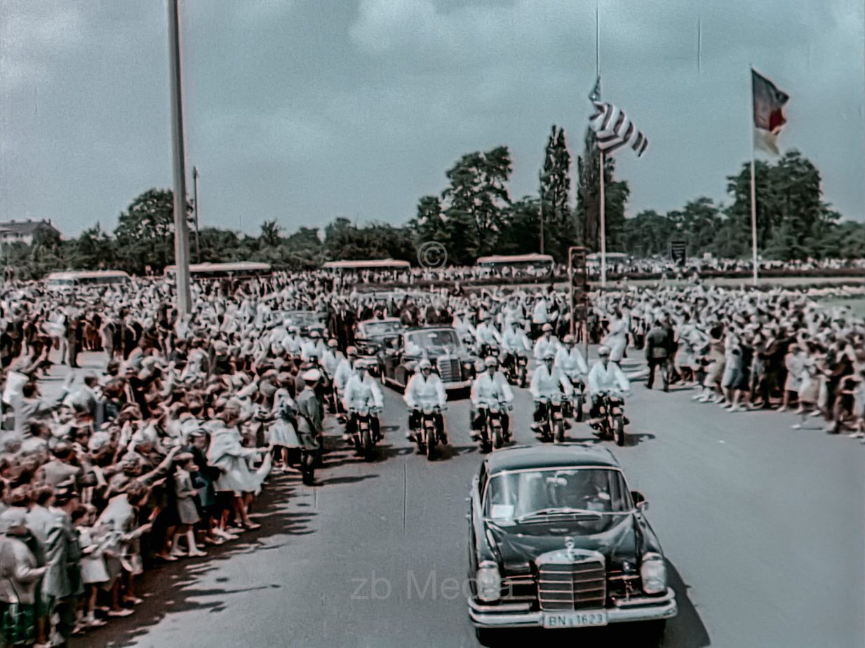 Präsident John F. Kennedy Deutschlandbesuch 1963 - Autocorso