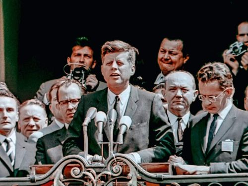 Präsident John F. Kennedy Deutschlandbesuch 1963