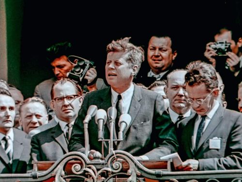 Präsident John F. Kennedy Deutschlandbesuch 1963