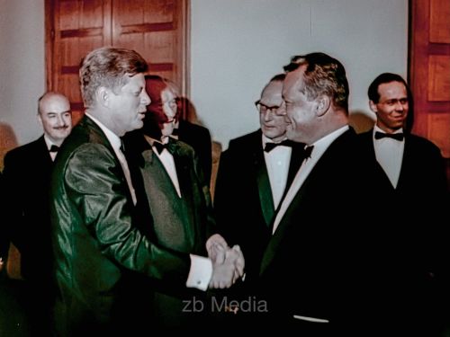 Präsident John F. Kennedy Deutschlandbesuch 1963 - Willy Brandt