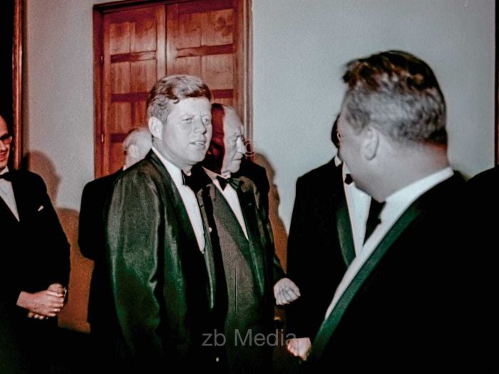 Präsident John F. Kennedy Deutschlandbesuch 1963 - Willy Brandt