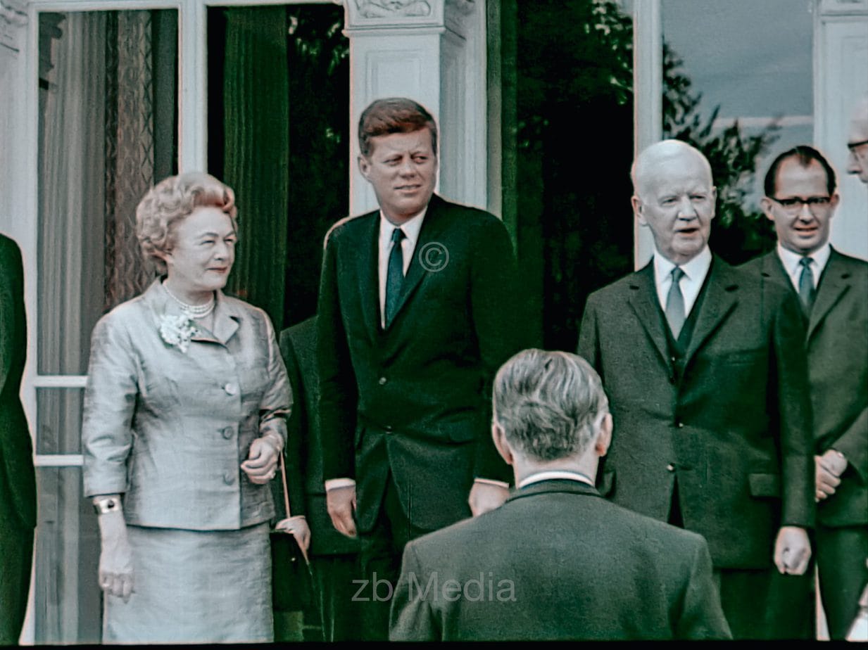 Präsident John F. Kennedy Deutschlandbesuch 1963 - Bundespräsident Lübke