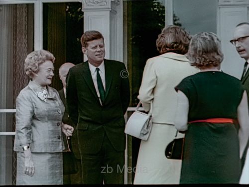 Präsident John F. Kennedy Deutschlandbesuch 1963 - Bundespräsident Lübke