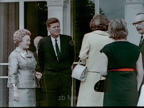 Präsident John F. Kennedy Deutschlandbesuch 1963 - Bundespräsident Lübke