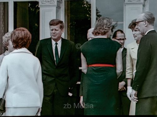 Präsident John F. Kennedy Deutschlandbesuch 1963 - Bundespräsident Lübke