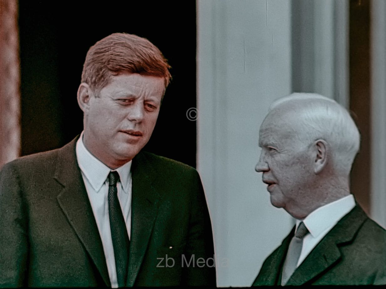 Präsident John F. Kennedy Deutschlandbesuch 1963 - Bundespräsident Lübke