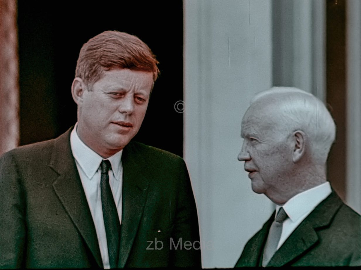 Präsident John F. Kennedy Deutschlandbesuch 1963 - Bundespräsident Lübke