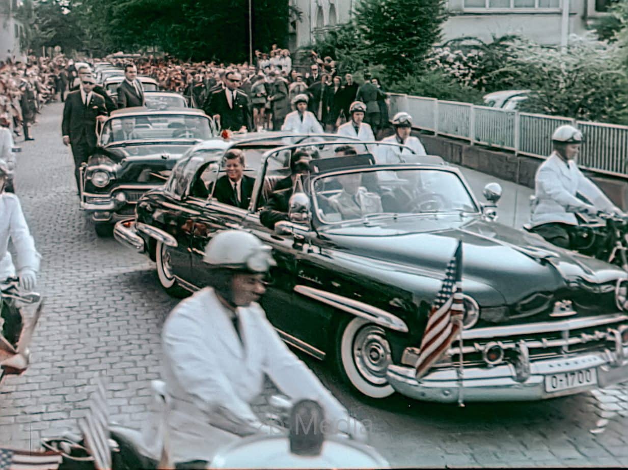 Präsident John F. Kennedy Deutschlandbesuch 1963