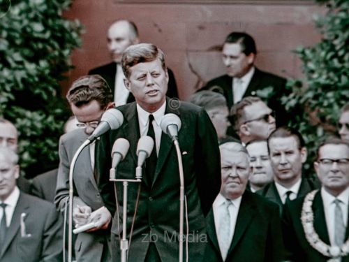 Präsident John F. Kennedy Deutschlandbesuch 1963