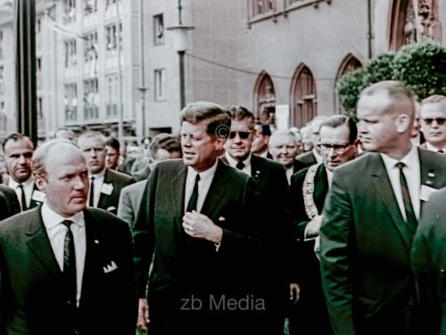 Präsident John F. Kennedy Deutschlandbesuch 1963