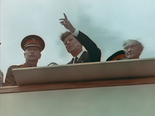 Präsident John F. Kennedy Deutschlandbesuch 1963