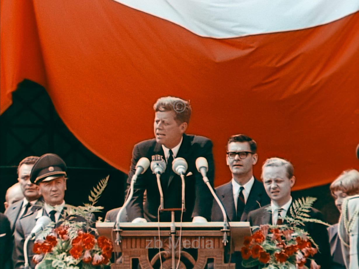 Präsident John F. Kennedy Deutschlandbesuch 1963