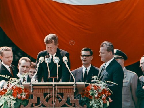 Präsident John F. Kennedy Deutschlandbesuch 1963