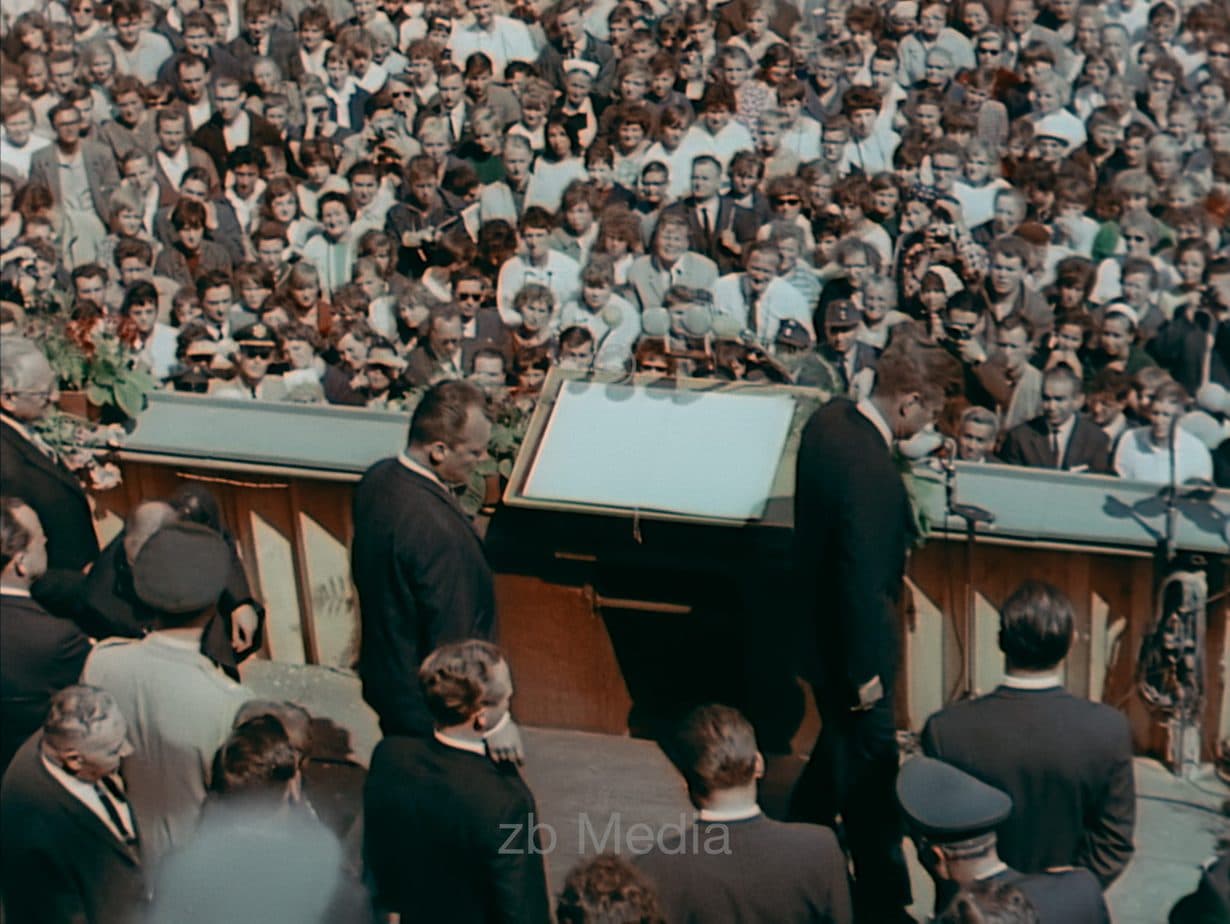 Präsident John F. Kennedy Deutschlandbesuch 1963