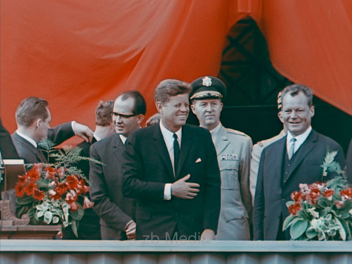 Präsident John F. Kennedy Deutschlandbesuch 1963