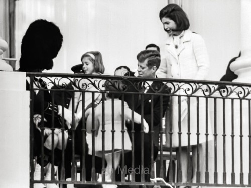 Präsident John F. Kennedy mit Familie