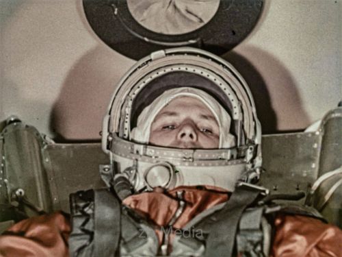 Juri Gagarin in Raumkapsel Wostok