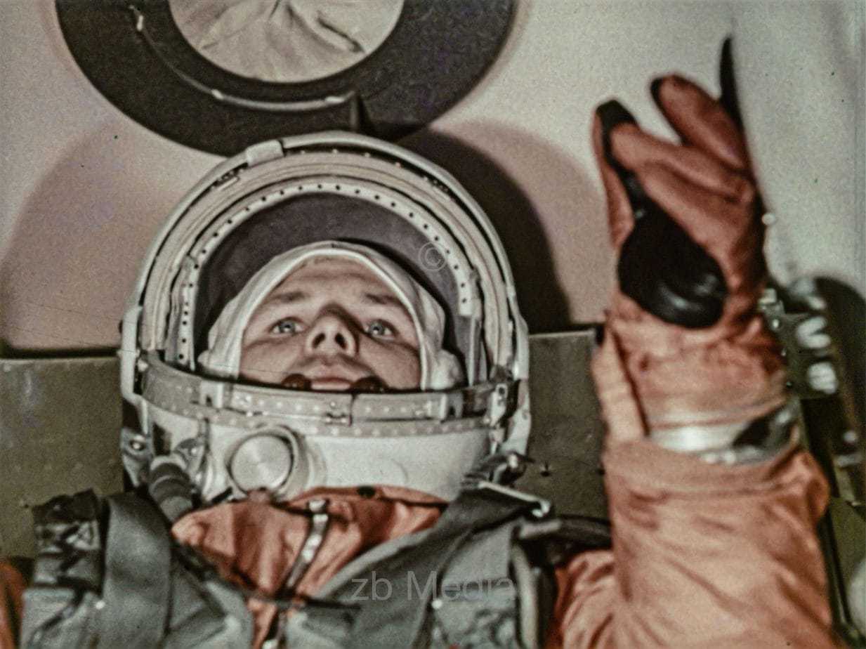 Juri Gagarin in Raumkapsel Wostok