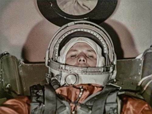 Juri Gagarin in Raumkapsel Wostok