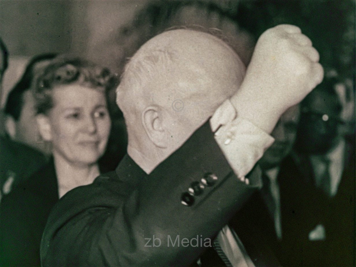 Empfang von Gagarin in Moskau 1961