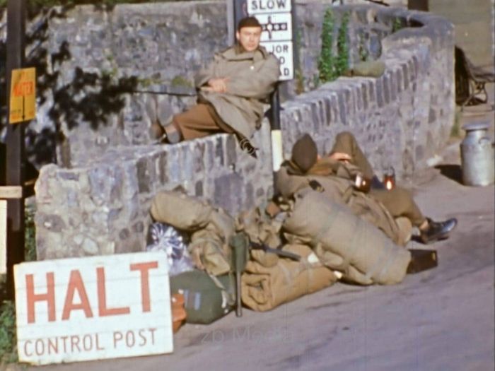 Kontrollposten in Südengland im Juni vor dem D-Day