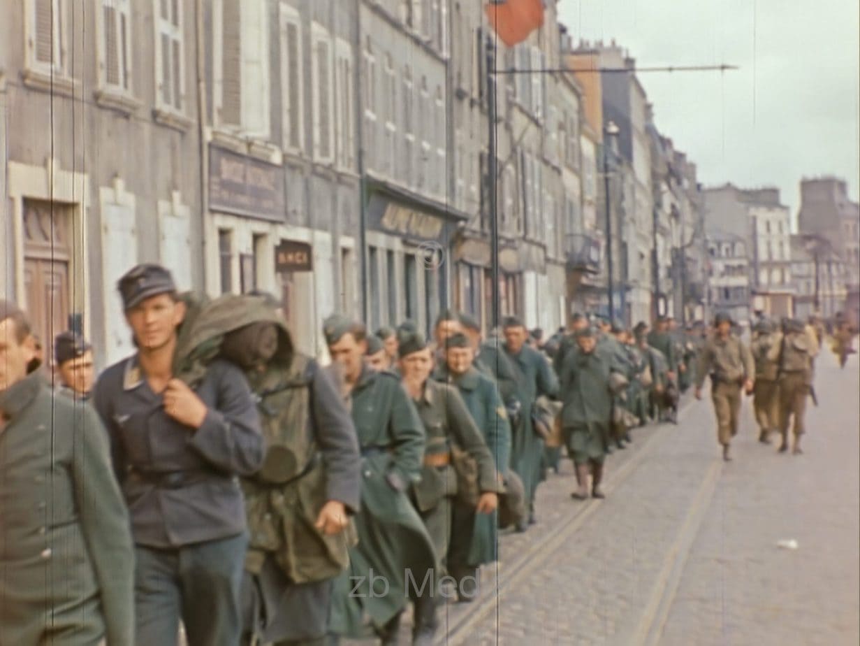 Kriegsgefangene Wehrmachtssoldaten Cherbourg 1944