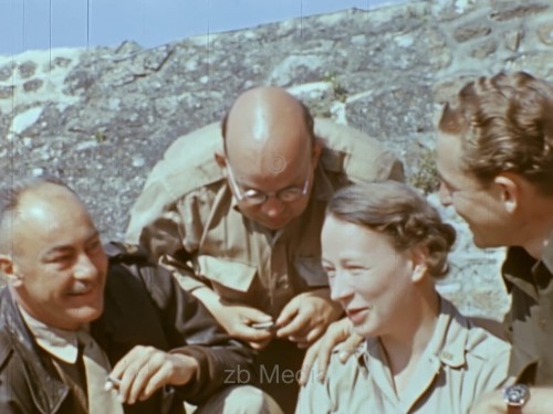 US-Kriegskorrespondenten Mont Saint Michel 1944