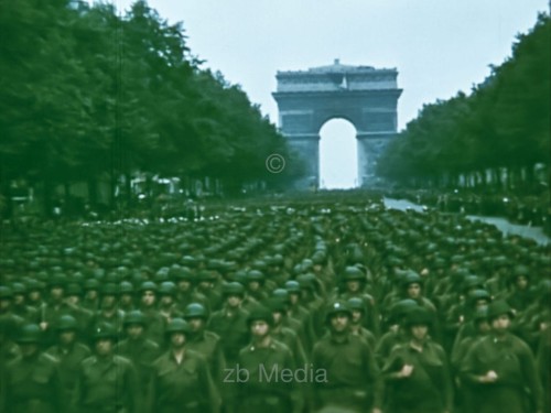 Parade in Paris August 1944