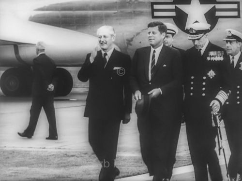 John F. Kennedy und Harold Macmillan 1961