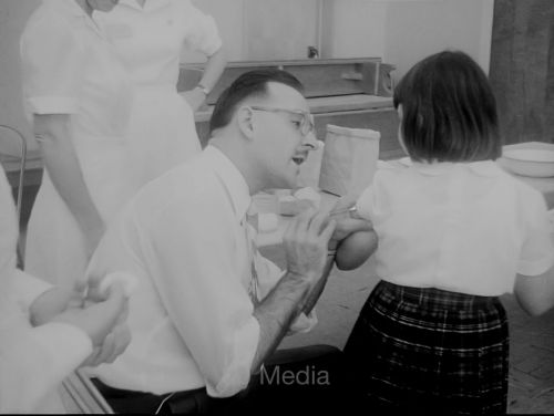 Polio Schutzimpfung 1955