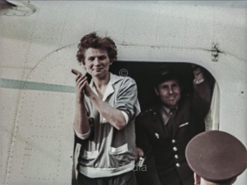 Valentina Tereschkowa nach der Landung