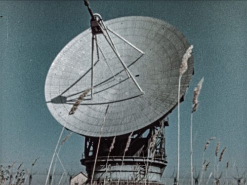 Russische Weltraumfunkantenne