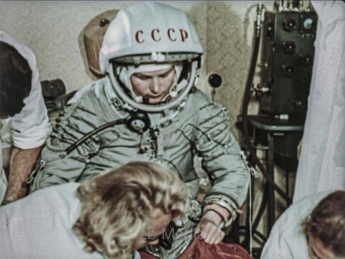 Vorbereitung von Valentina Tereschkowa für Raumflug