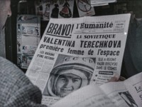 Presseschlagzeile zu Raumflug von Valentina Tereschkowa