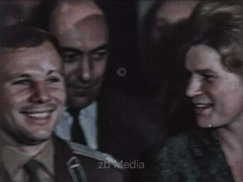 Tereschkowa und Gagarin in New York