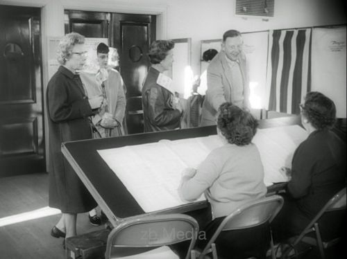 Stimmabgabe bei der US-Präsidentschaftswahl 1960