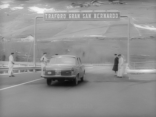 Eröffnung Großer Sankt Bernhard Tunnel 1964