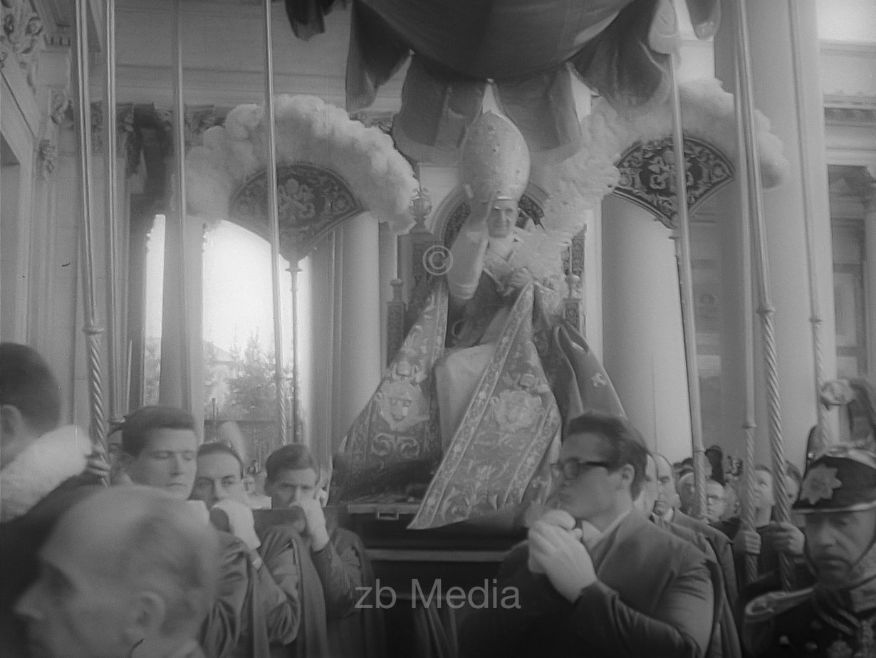 Papst Paul VI - Prozession in Rom