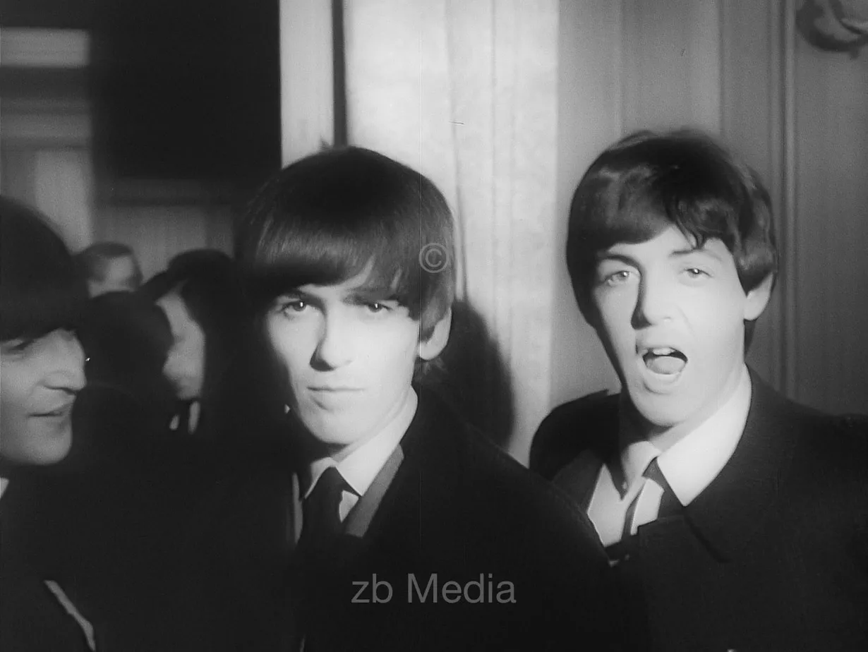 George Harrison und Paul McCartney Variety Club 1964