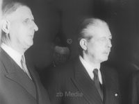 Präsident Charles de Gaulle und Premier MacMillan 1960
