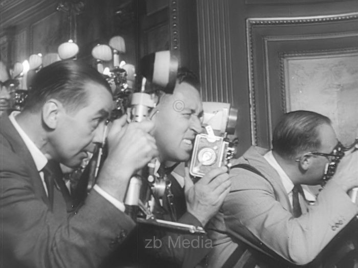Pressefotographen in Kairo 1960