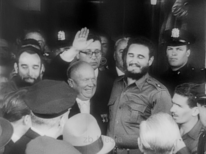 Fidel Castro und Nikita Chruschtschow 1960