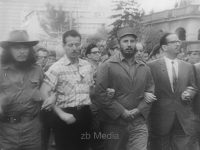 Fidel Castro auf Demonstration in Cuba