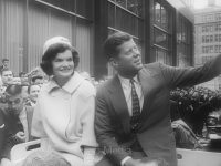 John und Jacqueline Kennedy nach Präsidentenwahl